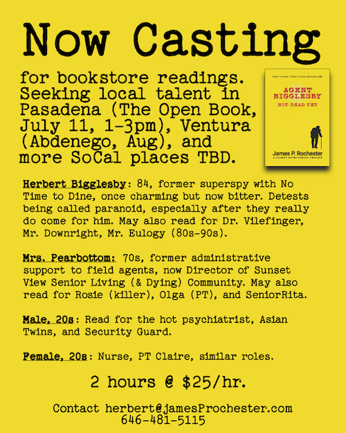 yellow box with the same words used below about casting for readers